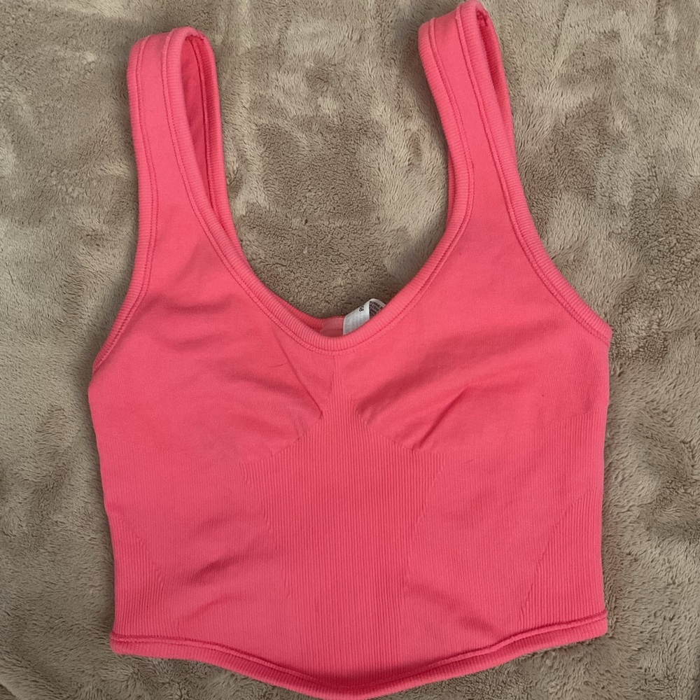 Coral Crop Top